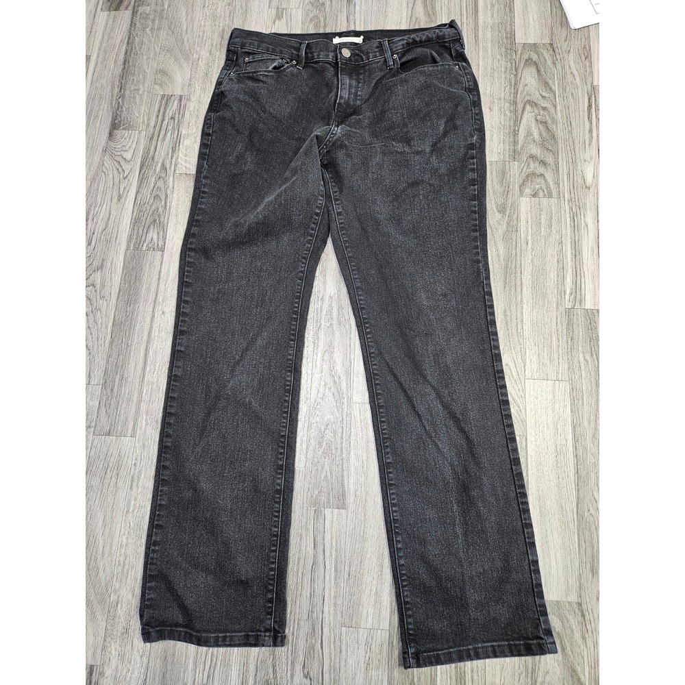 Levi's 505 Straight Womens 31 Black Stretch Y2K Grunge Goth Edgy Denim Jeans